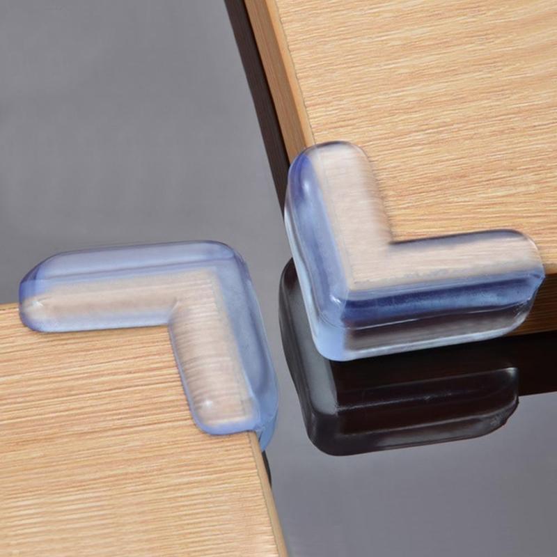 4 * protezione anticollisione per bambini protezione in Silicone per bambini e angolo per tavolo protezione per bordi per bambini