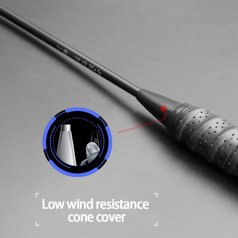 Training Max 34LBS Heavy Carbon Fiber Badminton Rackets Strung Plus Weight With Bag Strings Racket Racquet