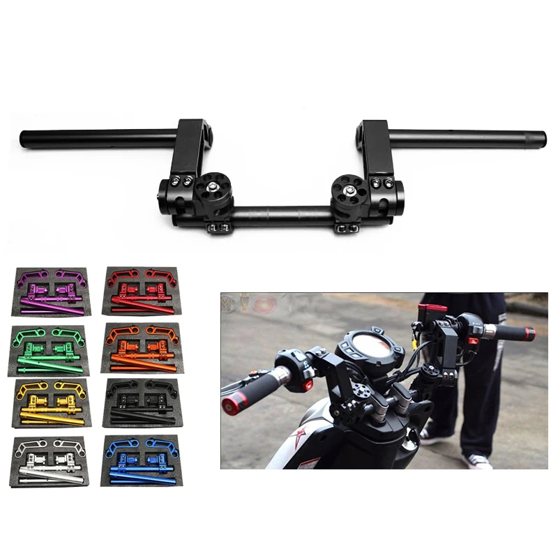 Motorrad 7/8 "22mm CNC Lenker abnehmbar verstellbar Lenkstange System 125ccm Grube Fahrrad Schmutz Fahrrad Moto-Cross Rolle
