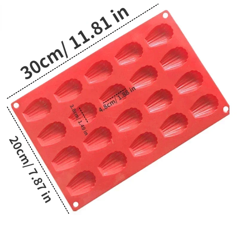 Mini Lebensmittel Klasse Madeleine Silikon Kuchen bilden Cookie bilden DIY Hülse Backform bilden Küche Backformen Zubehör: Licht Gelb
