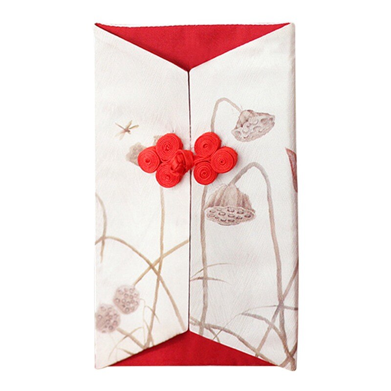 Chinese Style Red Envelope Year Red Envelope Fabric Red Envelope Disc Buckle Red Packet: W1