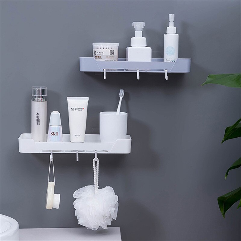 Bathroom Shower Shelf Rack Wall Mounted Shower Shelf Corner Drain Wall Mounted Stainless Steel Basket Storage Rack No Drill