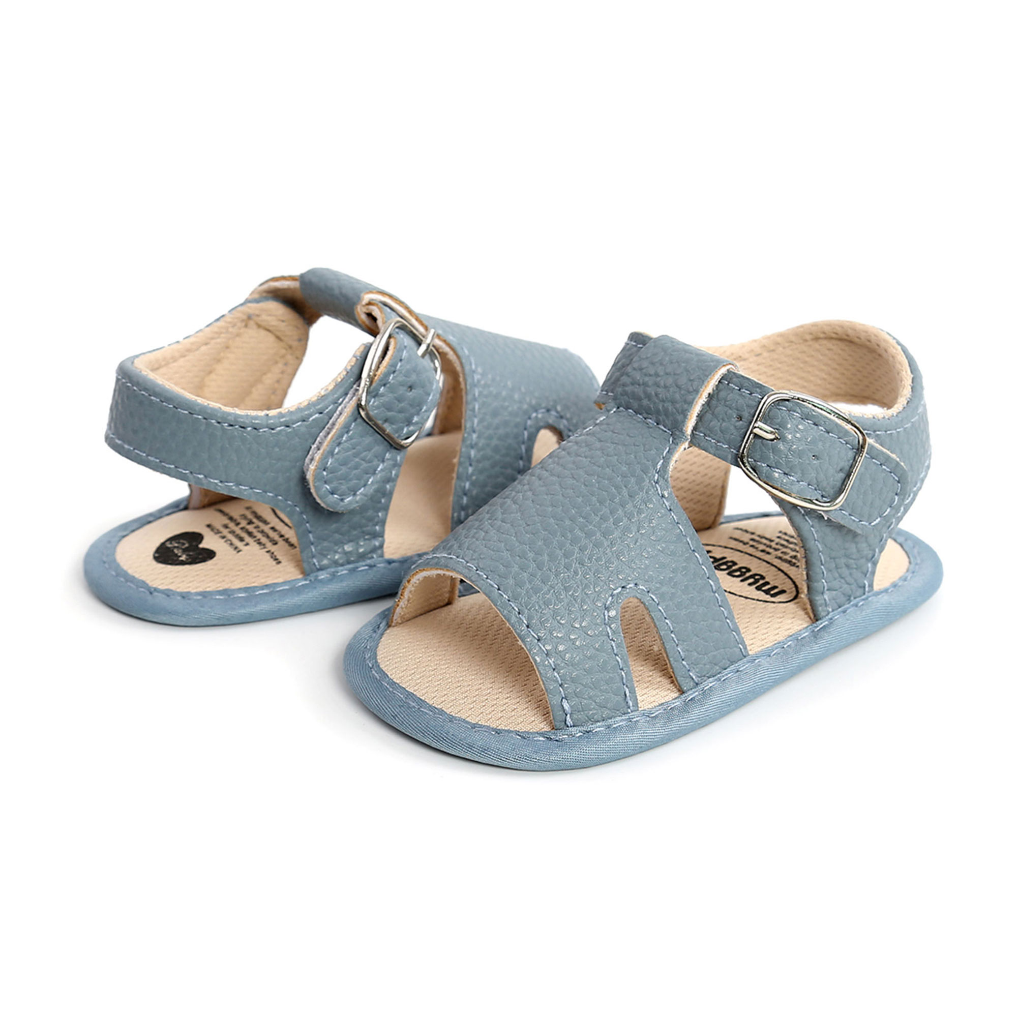 Sandales antidérapantes en toile PU pour bébés de 0 à 18 mois, baskets d'été à la pour garçons, chaussures pour bébés de 0 à 18 mois,