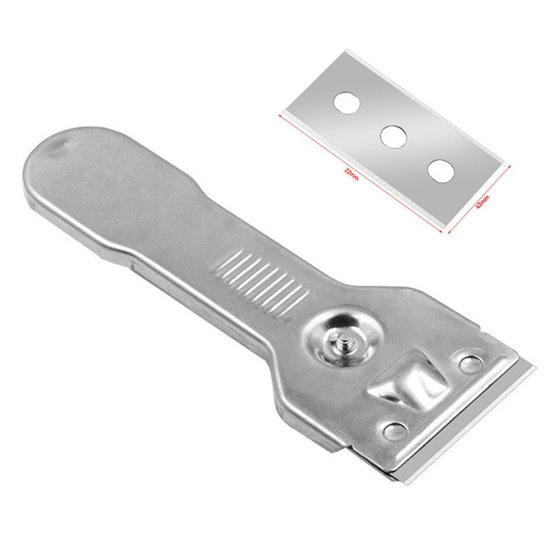 Portable Stainless Steel Cleaning Scraper Glass Ceramic Hob Scraper Window Smooth Floor Cement Tile Cleaning Hand Tool
