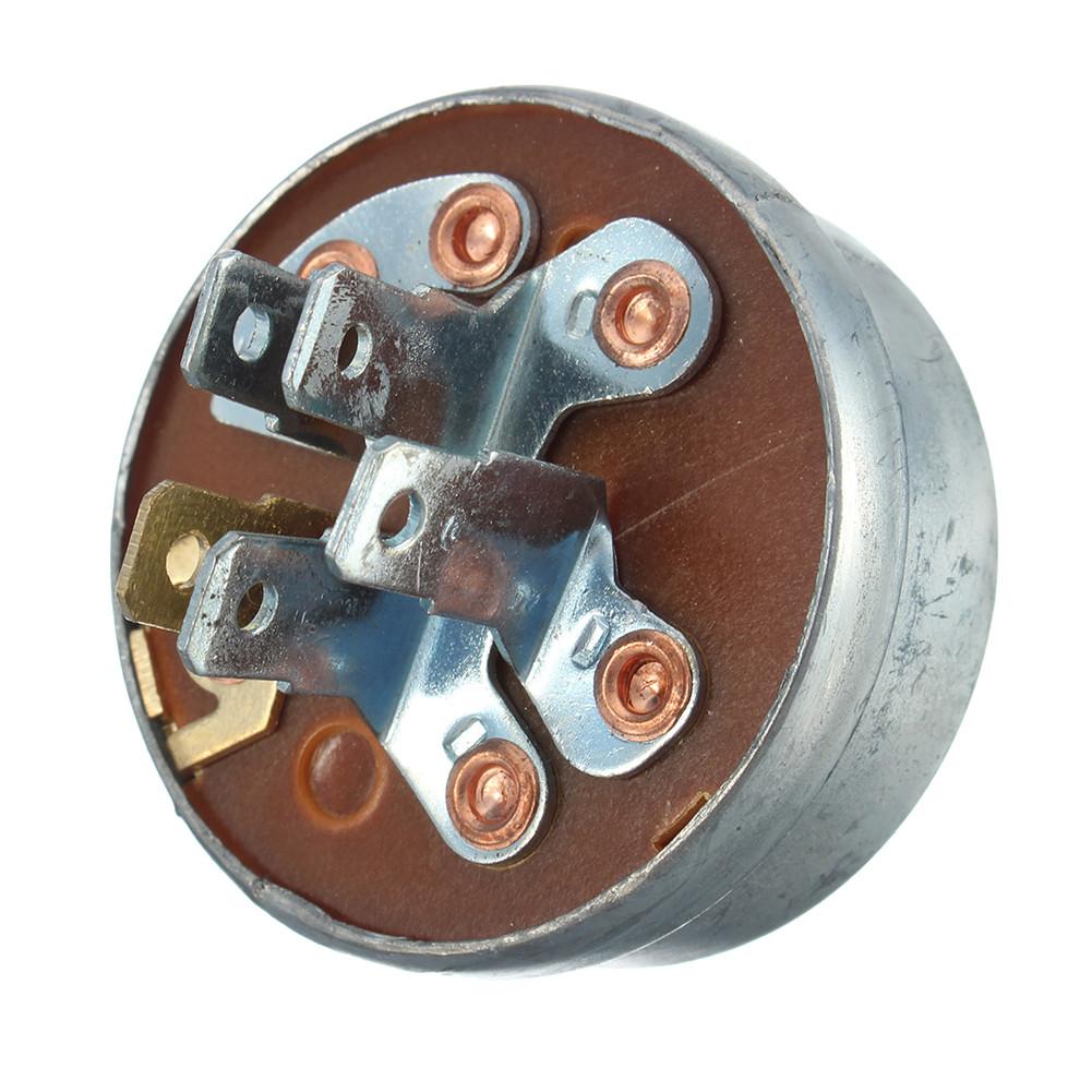 Lawn Mower Ignition Starter 5 Spade Terminal Engine Starter Switch Switch with Key for Husqvarna 725-0267 725-0267A 925-0267