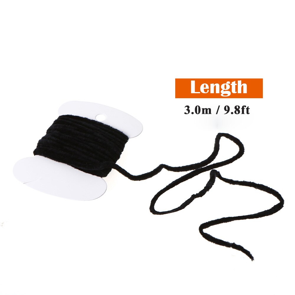 8PCS 3.0m Fishing Flies Tying Body Material Fly Tying Tinsel Chenille For Woolly Bugger Worms Rayon Chenille Yarn Fly Fishing