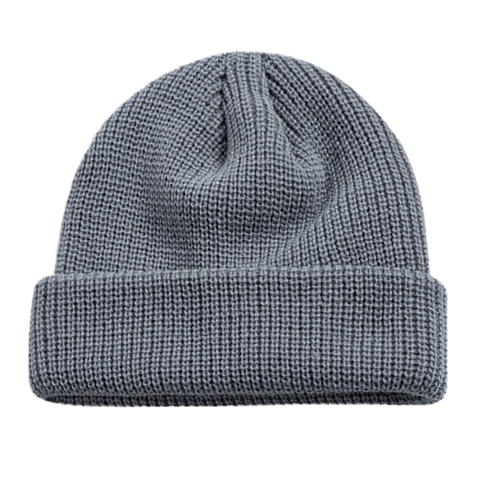 Chapeau tricoté pour femme et homme, bonnet rond et , doux et sans bords, couleur unie, thermique, idéal pour le cyclisme, collection hiver: D