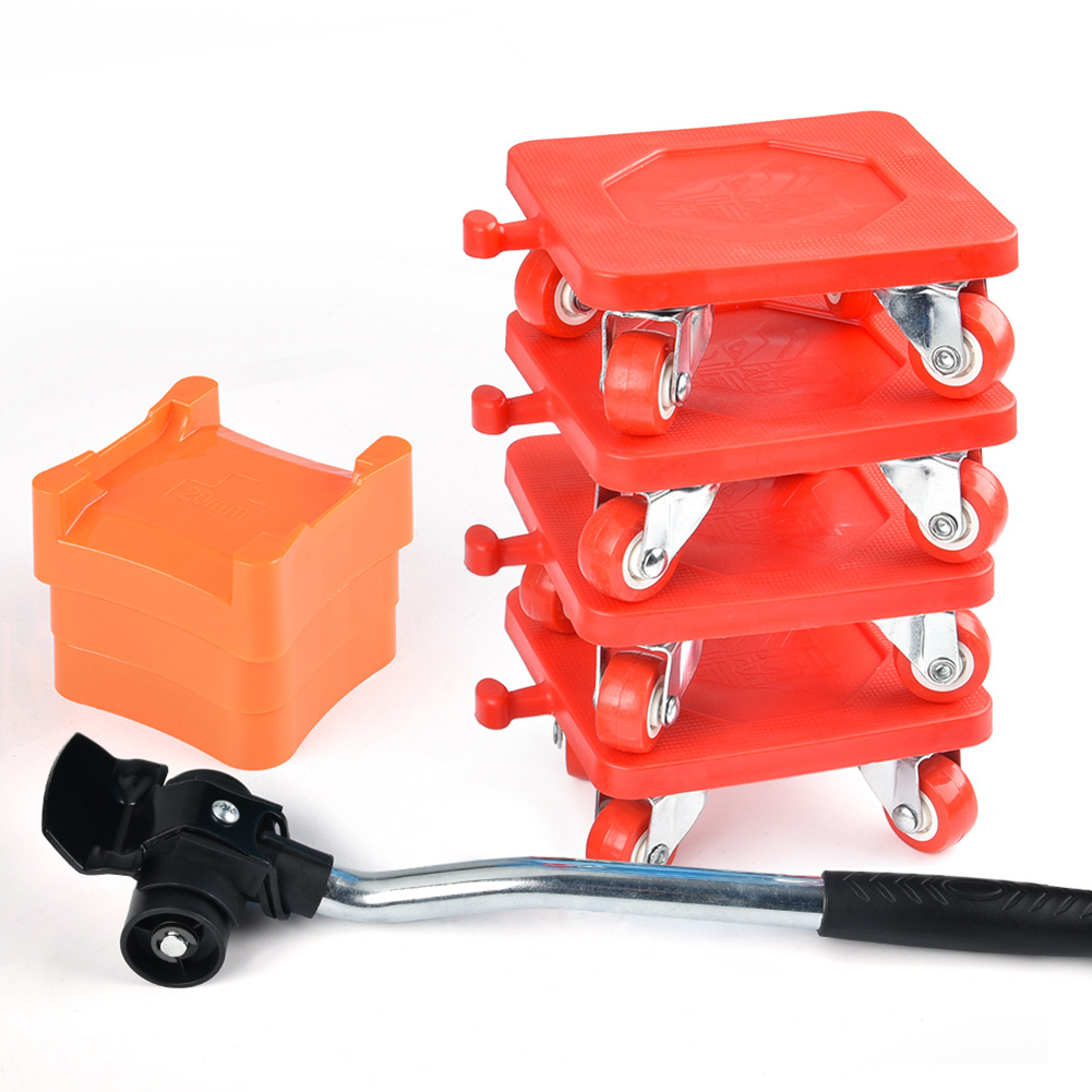 Ensemble d'Outils de Déménagement de Meubles RapDuty, Levage de Transport de Meubles, T-shirts de Travail, Rouleau, Roue, Bar, Objets, Outils à Main Mobiles, 400kg: COFFEE