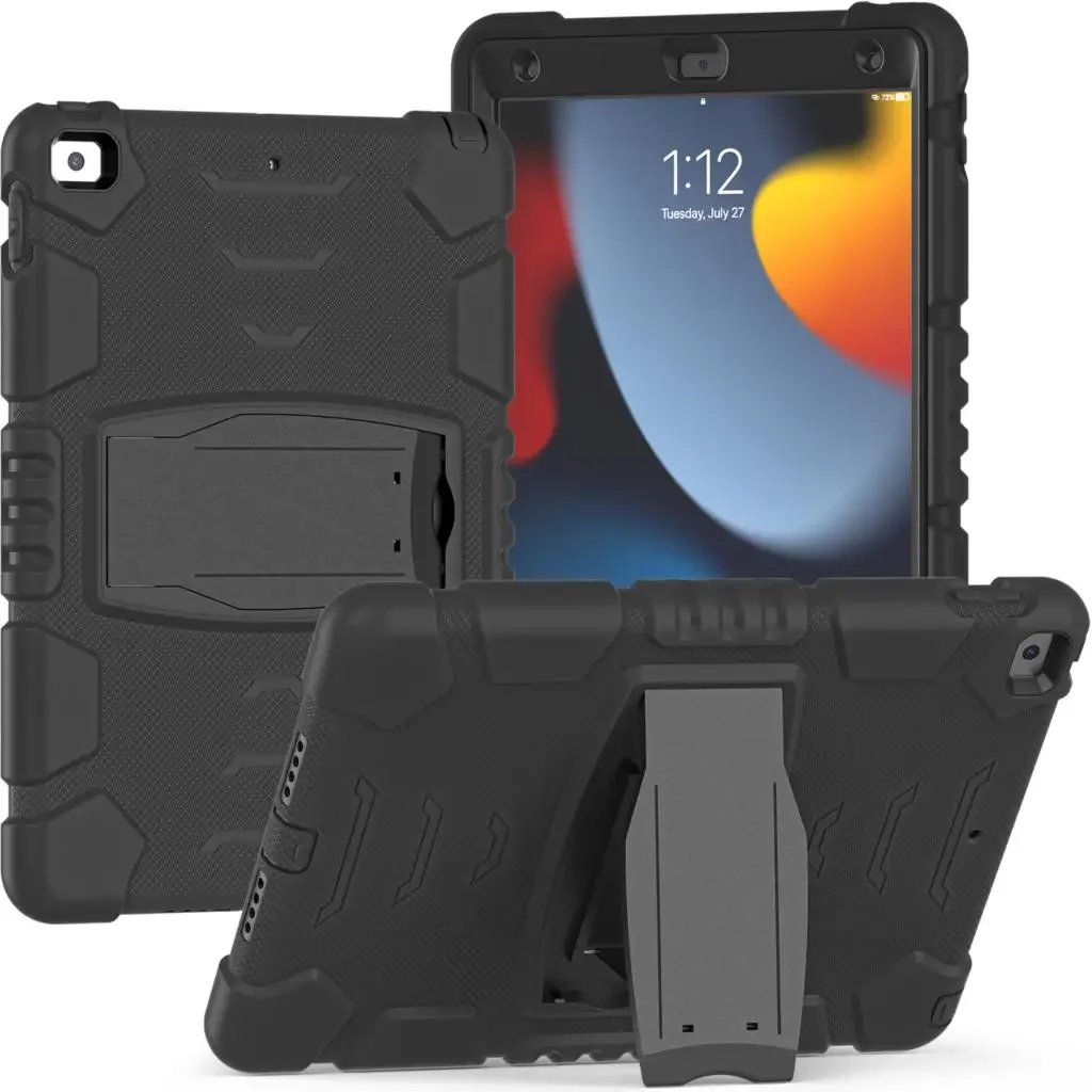 Etui til apple ipad 9.7 "  a1822 a1823 a1893 a1954 air 2, kraftigt børnecover til ipad pro 9.7 "  a1673 a1674 a1675: 7 / Gul