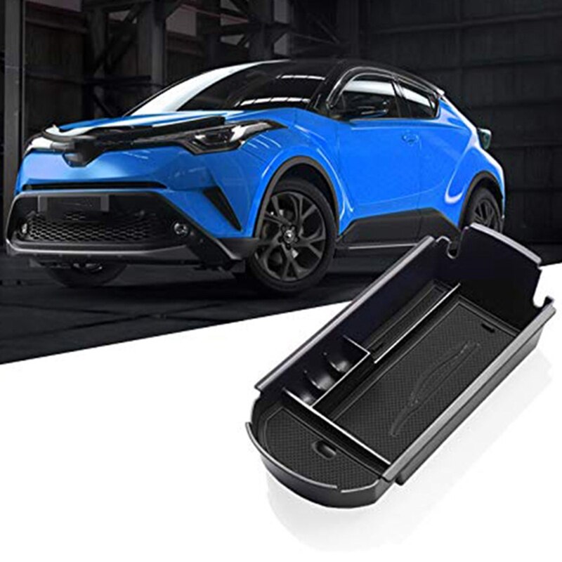 Car Styling Accessories Plastic Interior Armrest Storage Box Organizer Case Container Tray for Toyota C-Hr Chr