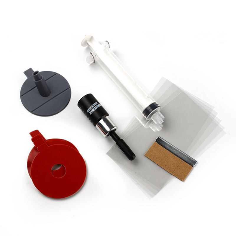 LEEPEE DIY Car Windshield Repair Kit tools Auto Glass Windscreen repair set Give Door Handle Protective Decorative Stickers