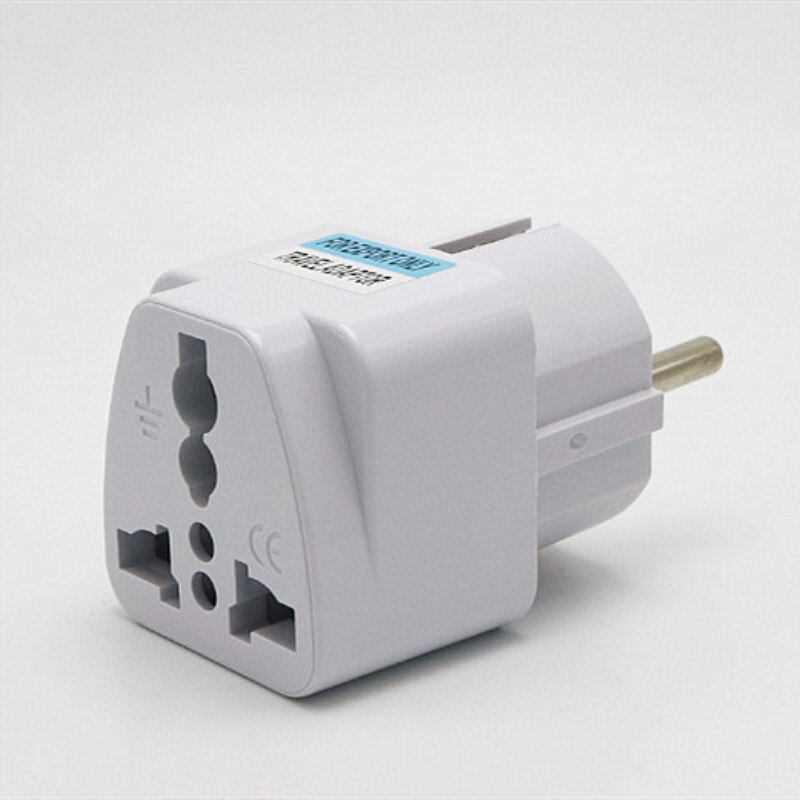 1Pc Eu Plug Adapter Ac 250V 10A Eu Power Universele Ons Conversie Europa Stekker Converter Socket Reizen stopcontact Adapter