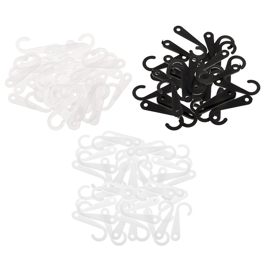 50 Pieces Plastic J Hooks Hanger for Socks Retail Clothes Display Hanger Accessories