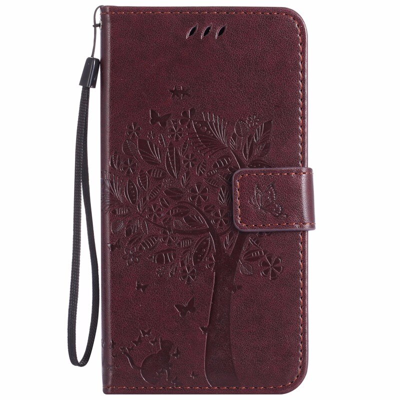 Para Nokia 2,3 6,2 pulgadas Original de lujo funda de silicona para Nokia 2,3 cartera Flip Funda de cuero para Nokia 2,3 cubierta: Brown