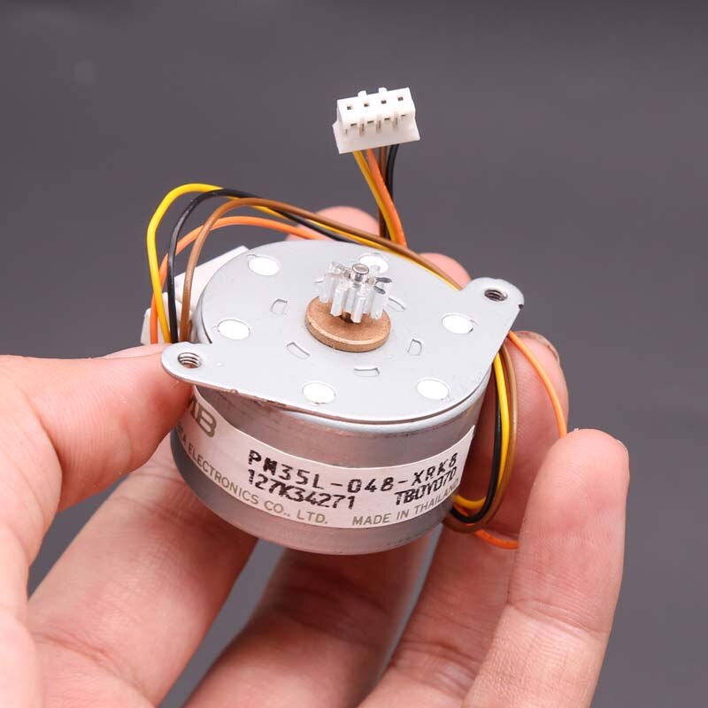 35mm NMB Stepper Motor 2-Phase 4-Wire Step Angle: 7.5 Degree Micro Stepping Motor with Metal Gear Shaft Diameter 2mm