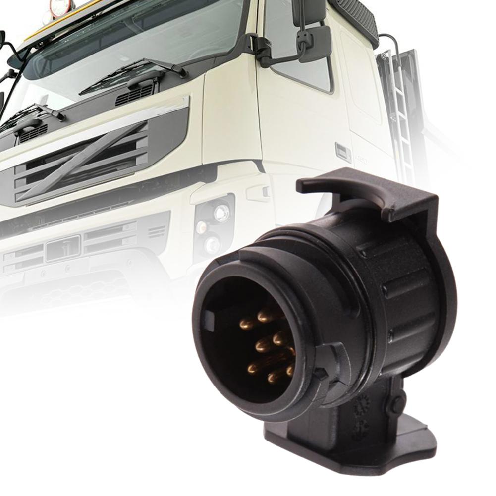 Durable 13 To 7 Pin Trailer Adapter Trailer Wiring Connector Socket Plug 12V Remolque Trailer Car Truck Caravan Accessories