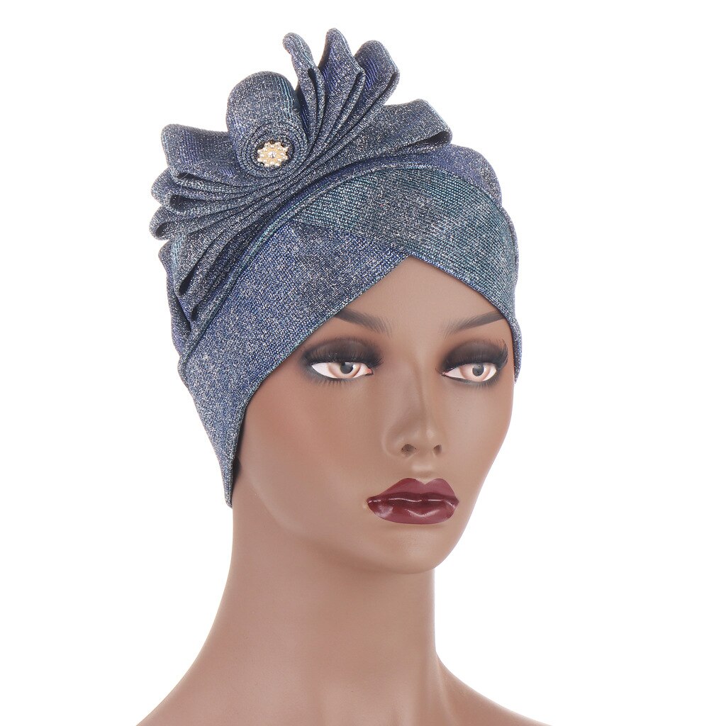 Turban à nœud papillon, casquette Hijab, musulman, prêt à porter, couvre-chef islamique, chimio, chapeau africain, été,: 4