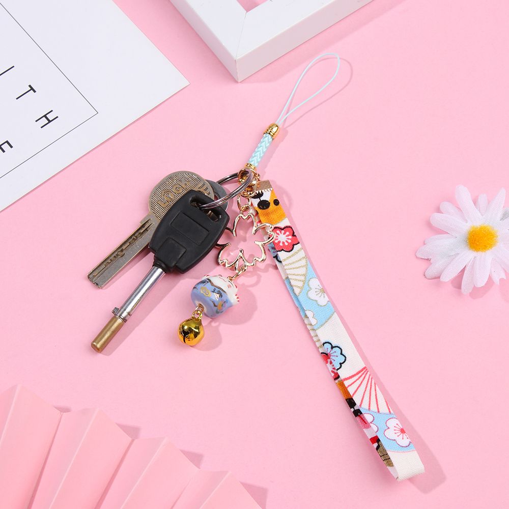 Pendant Flower Bracelet Mobile Phone Lanyard Crystal Phone Straps Hanging Rope Strap Wrist Rope Anti-lost Lanyard