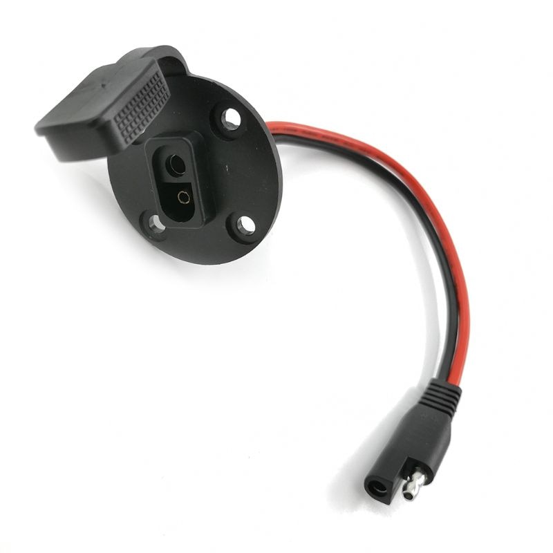 SAE 2 hole 4 hole SAE wire with fixing screw hole Chassis assembled waterproof cover SAE to SAE male to female connector cable