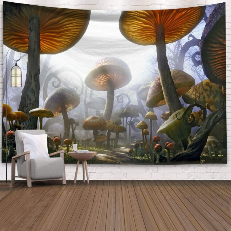Tenture murale tapisserie 3D décor à la maison fée monde fond mur tissu couverture avec 2 pièces sans couture clou et Clip