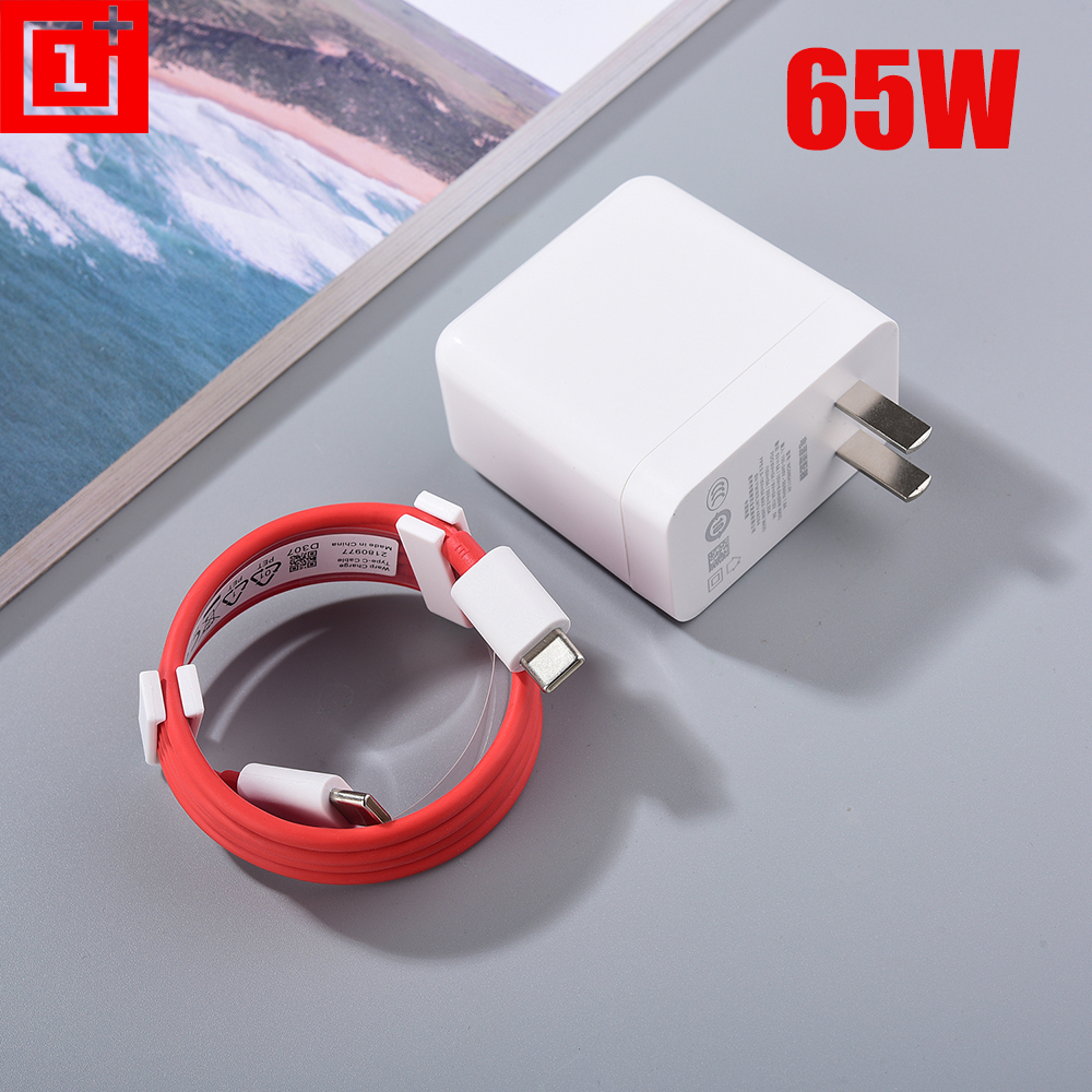 Original Oneplus 9 Pro Fast Charger 65W Warp Charge Power Adapter 1M USB C To C Cable For Oneplus 9R Ace 10 9T 8T 8 Pro 8 7T Pro: BR