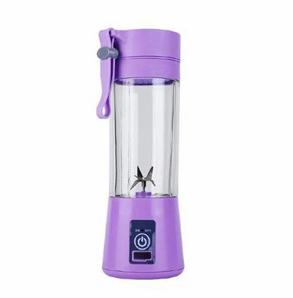 Usb-laddning 6 blad bärbar juicepress juice smoothie smothie maker smoothie blender extractor batidora vara maskinhushåll: Lila