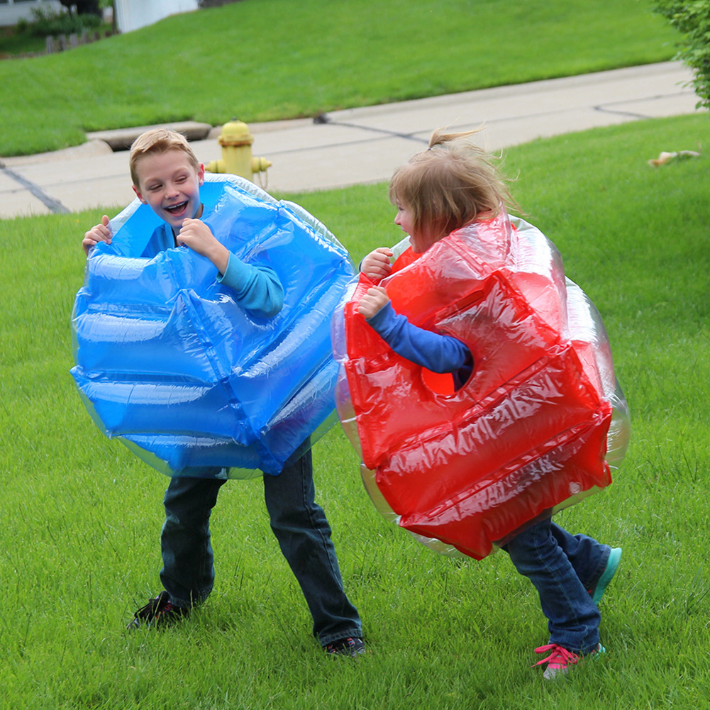 2pcs PVC Inflatable Body Bumper Bubbles Ball Children Interesting Outdoor Sports Fitness Games Ball Toys Safety And Non-toxic