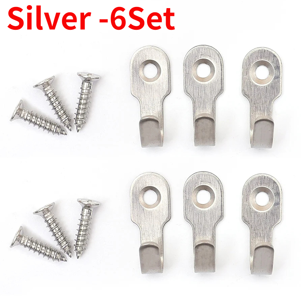 Juego de 20/1 Mini gancho en forma de J con tornillo, artículos de acero inoxidable, estante para llaves, ganchos de perforación de pared, accesorios de cocina, accesorios de baño: Marfíl