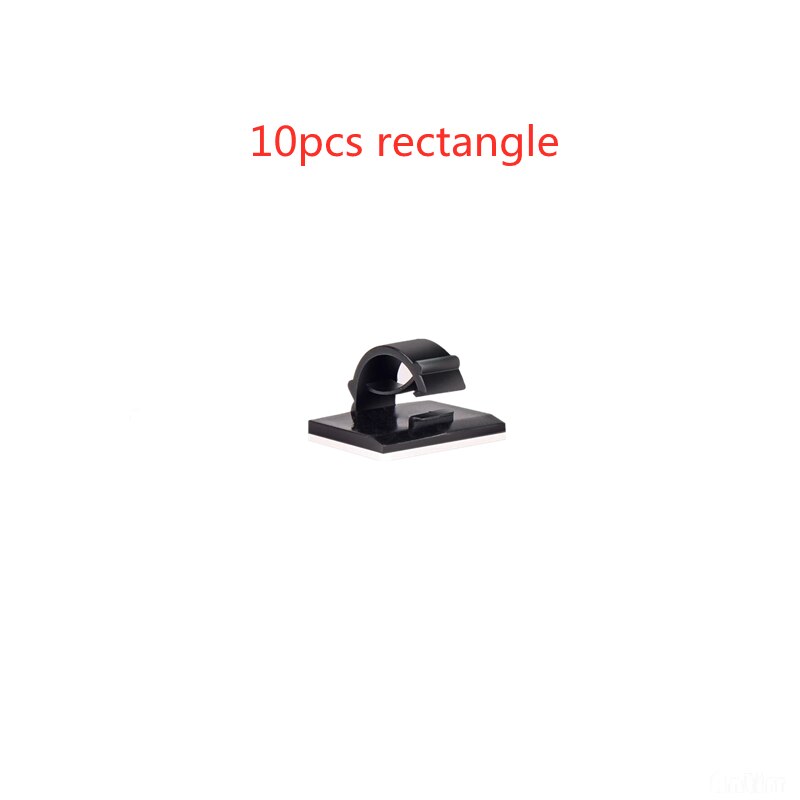 100/60/30/10Pcs Adhesive Car Cable Clips Cable Winder Wire Tie Fixer Holder Cord organisator Management Bureau Kabelbinder Klemmen: 10pcs