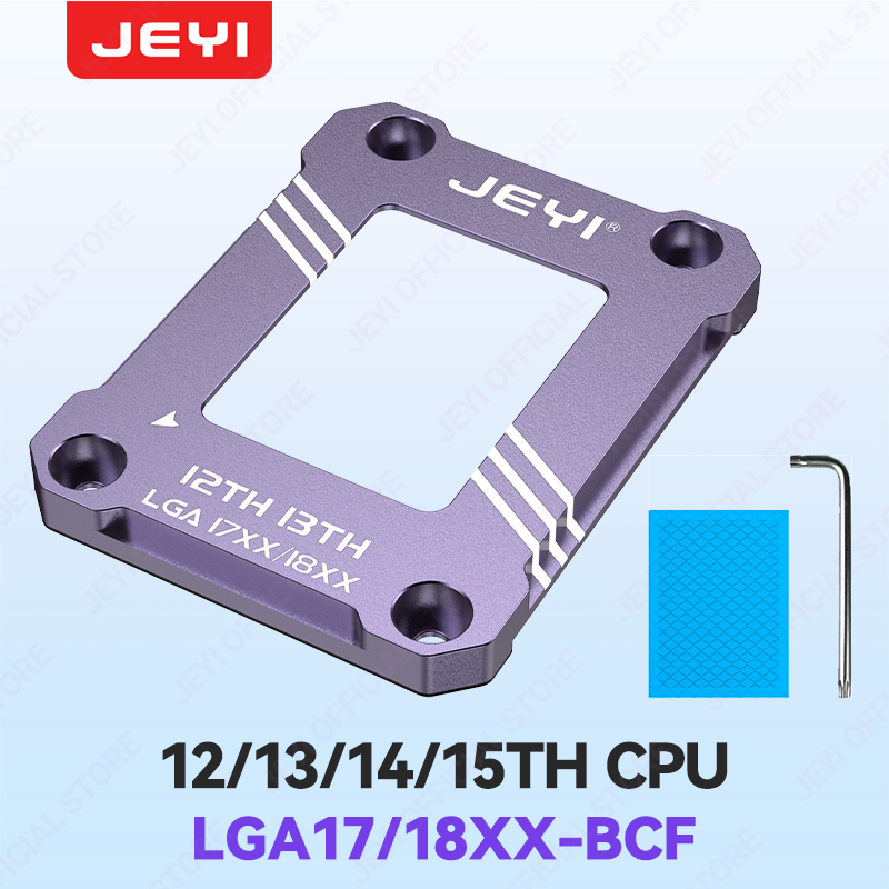 JEYI AM5 CPU Anti-Bending Socket Frame Aluminum AMD Bending Corrector Fixing Holder for 7950X,7900X,7700X,6000X Anti-Warping