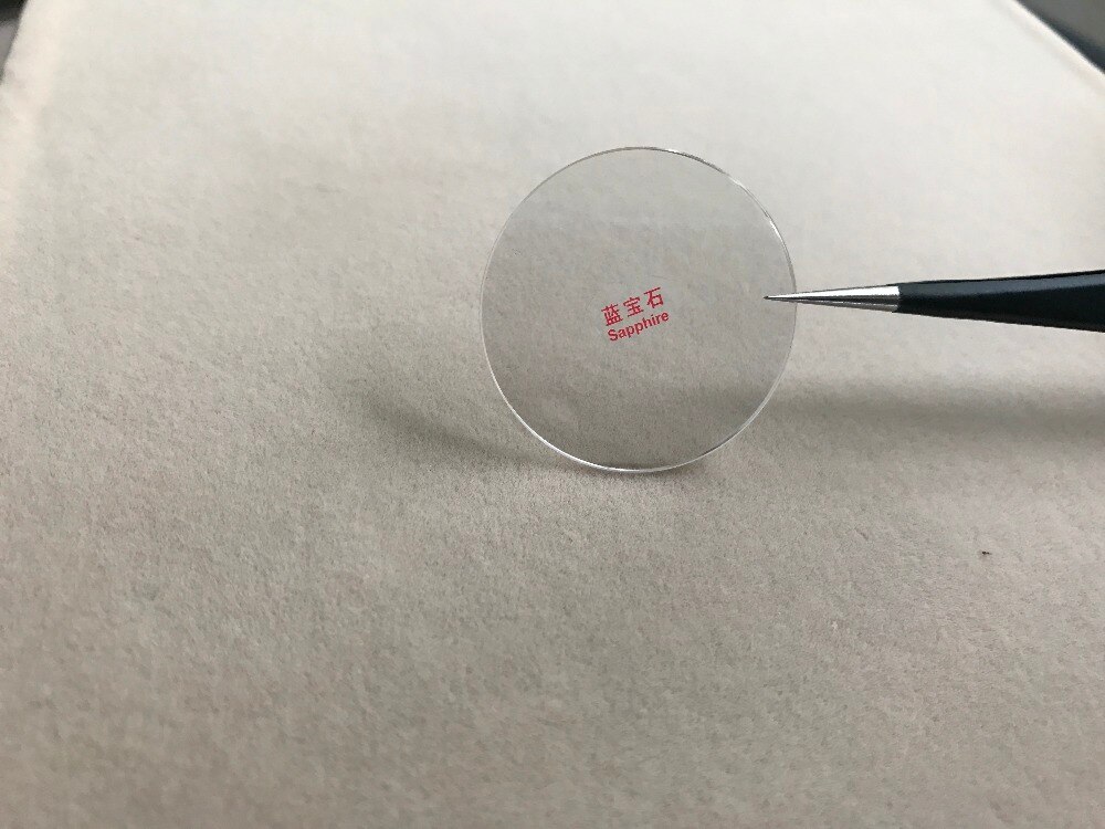 2x FLAT ROUND SAPPHIRE CRYSTAL GLASS WATCH Replacment 1.5MM THICK FROM 30.5~32.5MM