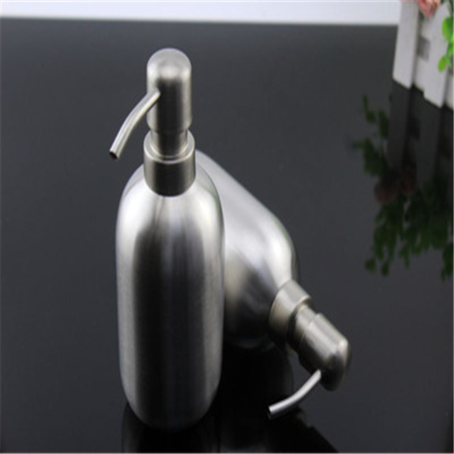 Liquid Soap Dispenser Soap Container 304 Stainless Steel Bathroom Shampoo Bath lotion Holder Press Type Rose Gold