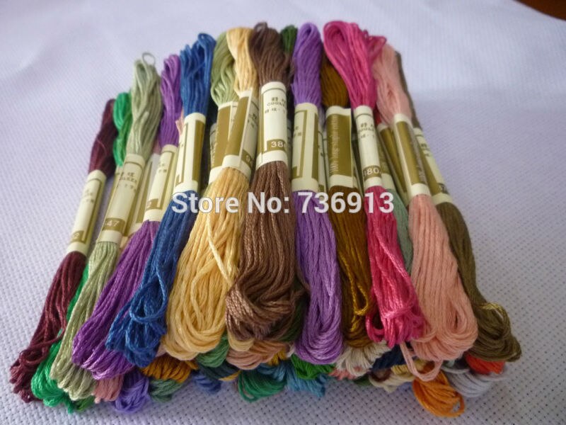 100% Cotton Cross Stitch Floss Thread Yarn---All Different Colors