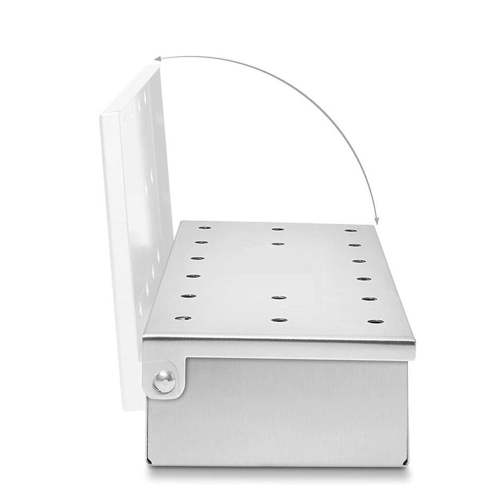Washable Outdoor BBQ Wood Chip Smoker Box For Grill Stainless Steel