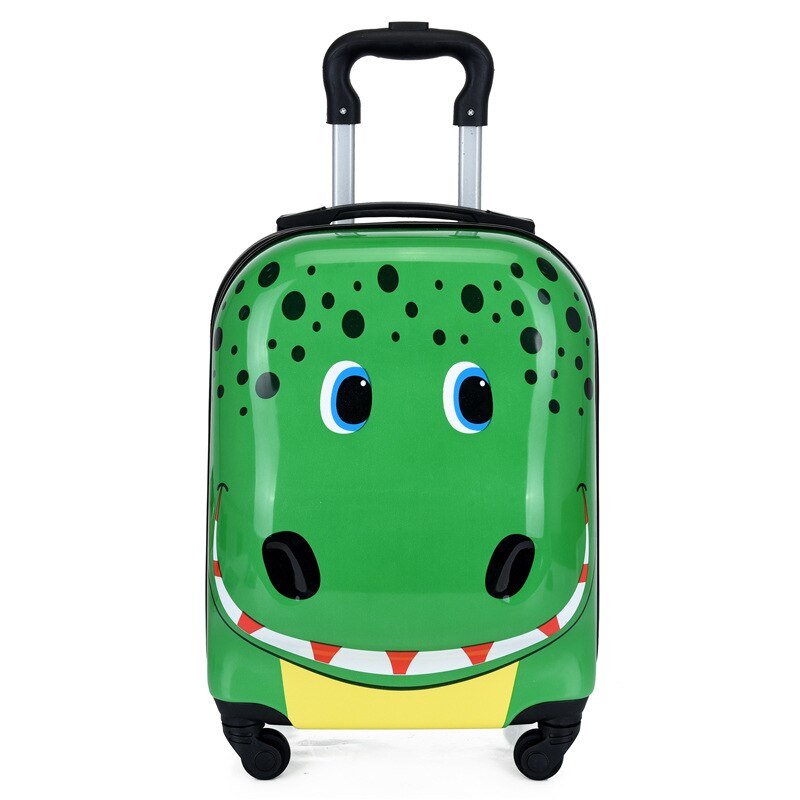 18&#39;&#39;Kids Luggage Carry on Suitcase Bag Hard Shell Giraffe Travel Luggage Backpack Trolley Rolling Luggage for Toddlers Children: Dino