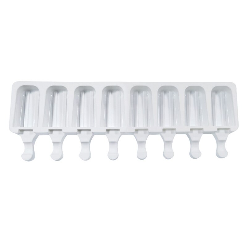Mold Stripe Silicone Ice-Pop Molds 2/4/8 Cavities Homemade DIY Ice Cream Maker Reusable Easy Release: A08