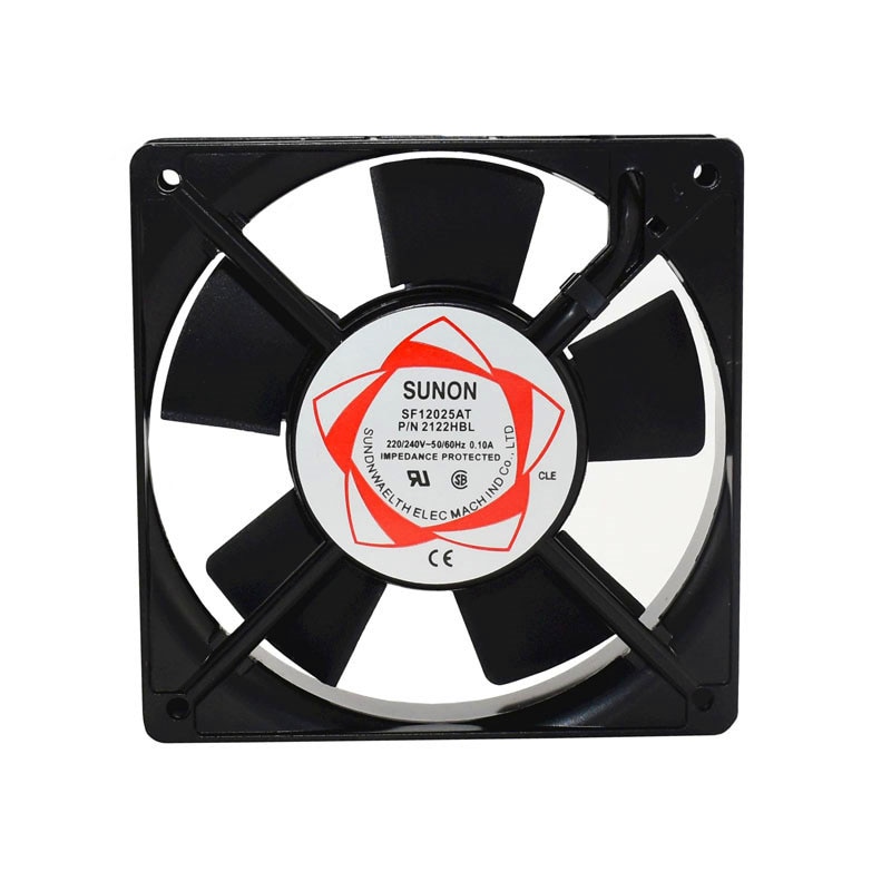Ventilador de incubadora de poco ruido, ventilador de refrigeración Axial de 220V, 26mm x 120x120, uso para accesorios ozonizadores, ventilador de escape de estaño para soldadura