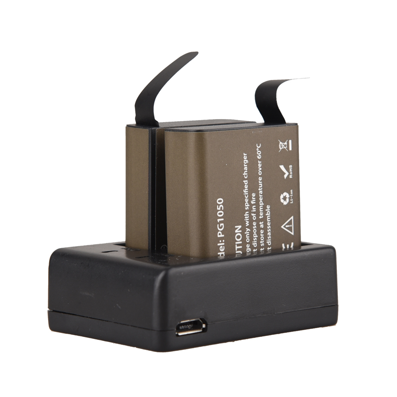 4 Stuks 1050Mah Oplaadbare Batterij Voor Eken 4K H8 H9/H9R Action Camera Batterij Met Oplader Voor sjcam SJ5000 SJ6000 SJ8000 M10