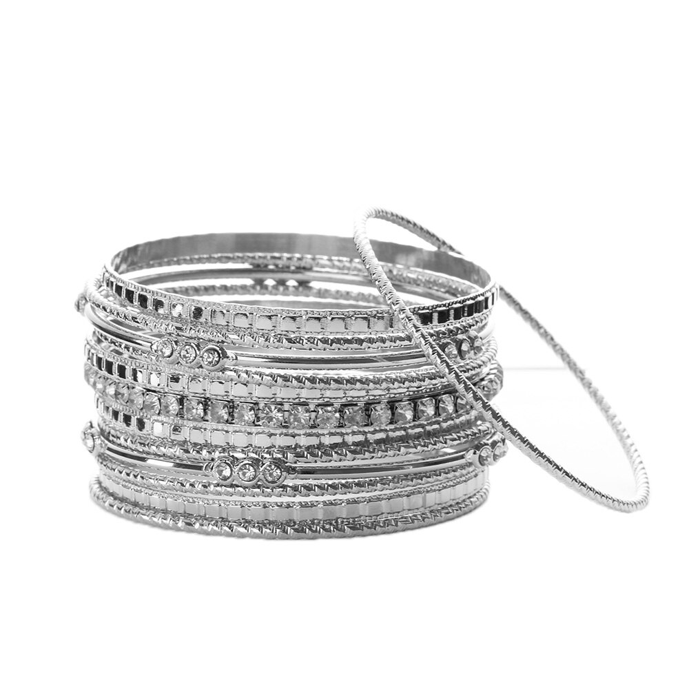 Grote Cirkel Metalen Draad Indian Bangle Sieraden Party Retro Stijl Trendy Goud Zilver Plated Armbanden armbanden Voor Vrouwen