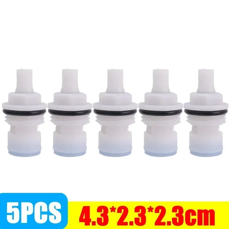 10/1PCS Universal Faucet Valves Replacement Tap Brass Ceramic Disc Cartridge Inner Faucet Valve Bathroom Kitchen Sink Accessory: black