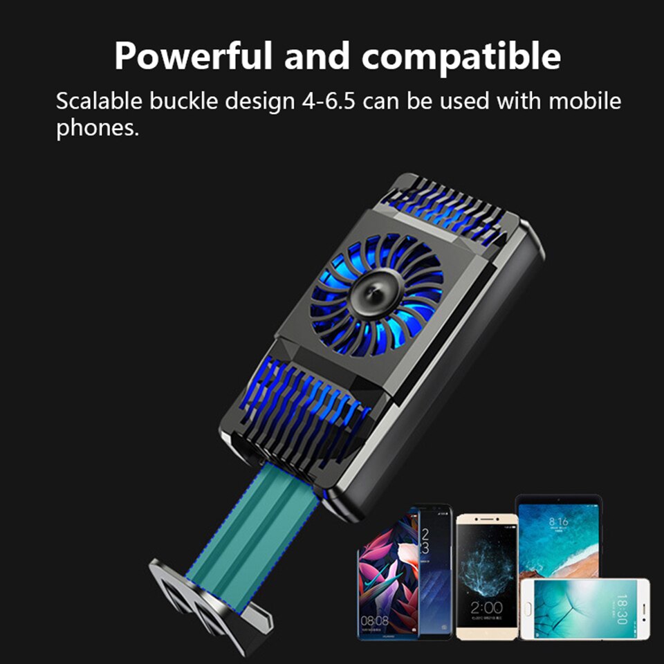 tragbare Handy Kühler für Gamer Telefon Lüfter für Xiaomi Mi 10 Schwarz shark 3 pro Telefon Kühler halter Cooling Pad