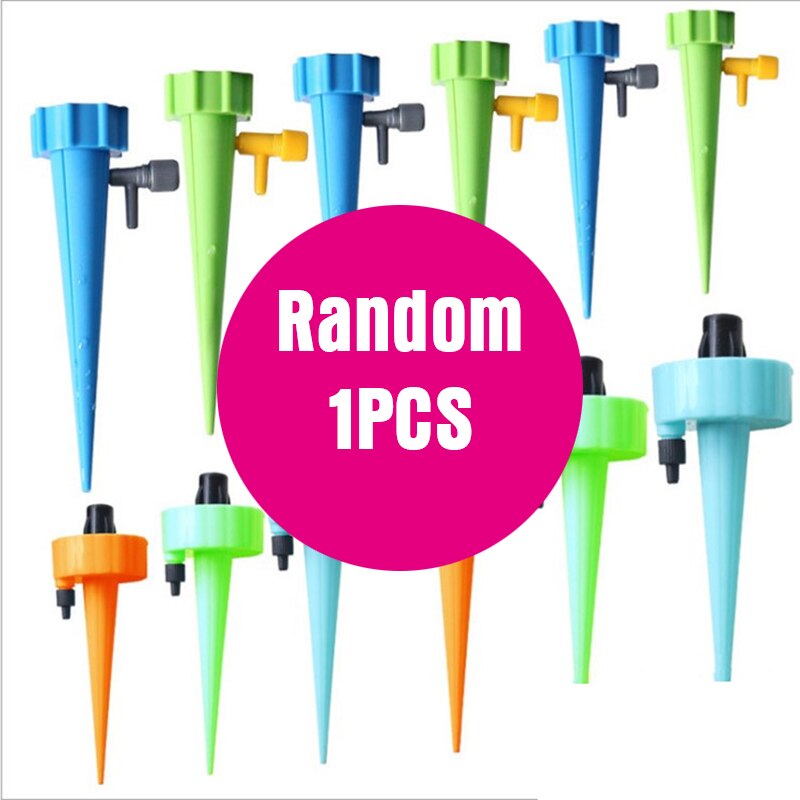 Automatische Watering Spike Irrigatie Druppelaar Plant Self Watering Verstelbare Stake Water-Dropper Met Schakelaar Regelklep: 1pcs