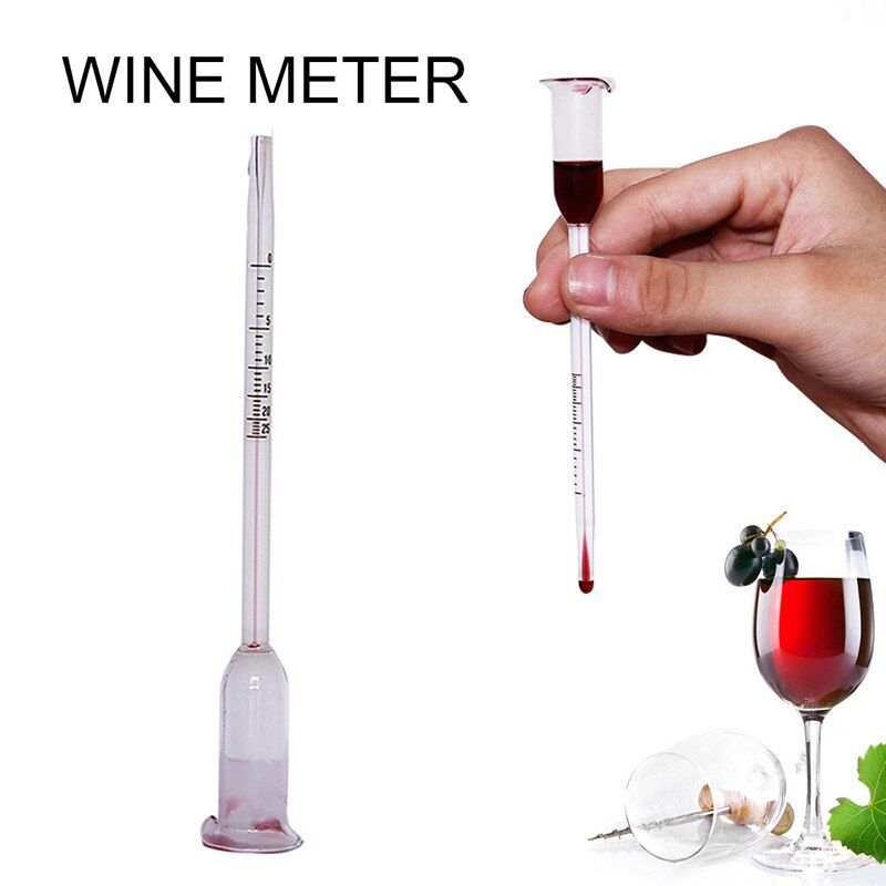 0-25 Degree Alcohol Meter Wine Making Alcohol Meter Tester For Wine Alcohol 13cm Making Gadget Malt Juice Mete