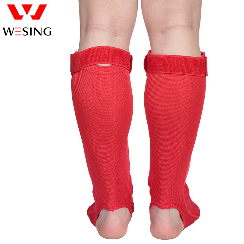 Wesing Muay Thai Shin Pads MMA Shin Instep Foam Pads Support Boxing Leg Guards Muay Thai Shin Guard IFMA Approved