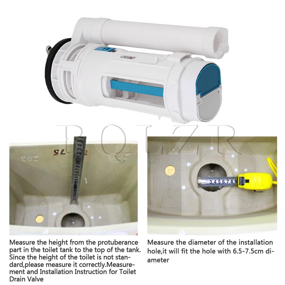 BQLZR Toilet Cistern Dual Flush Push Button Valve 25cm Height Water Saving Type