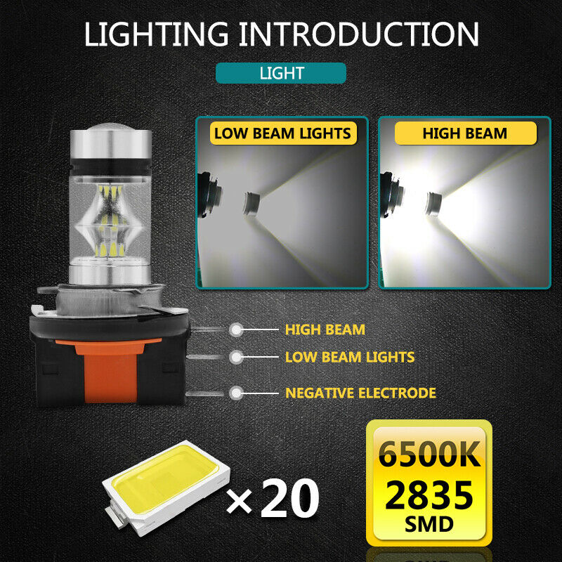 2x H15 LED Scheinwerfer Lampen 8000K 20SMD Fernlicht DRL Bulbs Kit Für AUTO UNTEN LICHT H1 H3 H4 h6 H8 H9 H11 H16 Aotu Lichter Lampen