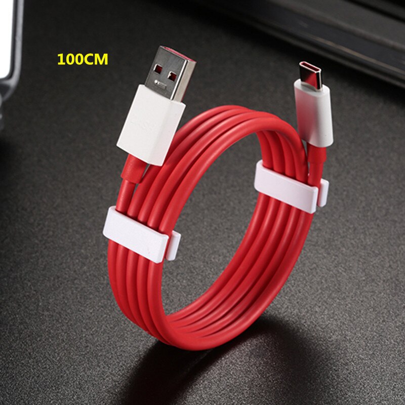 Original Oneplus EU US UK Dash Charger 5V/4A Adapter 100cm Round Fast Charging USB Type C Cable For One plus 1+ 6T 5T 3T 6 5 3: Cable only