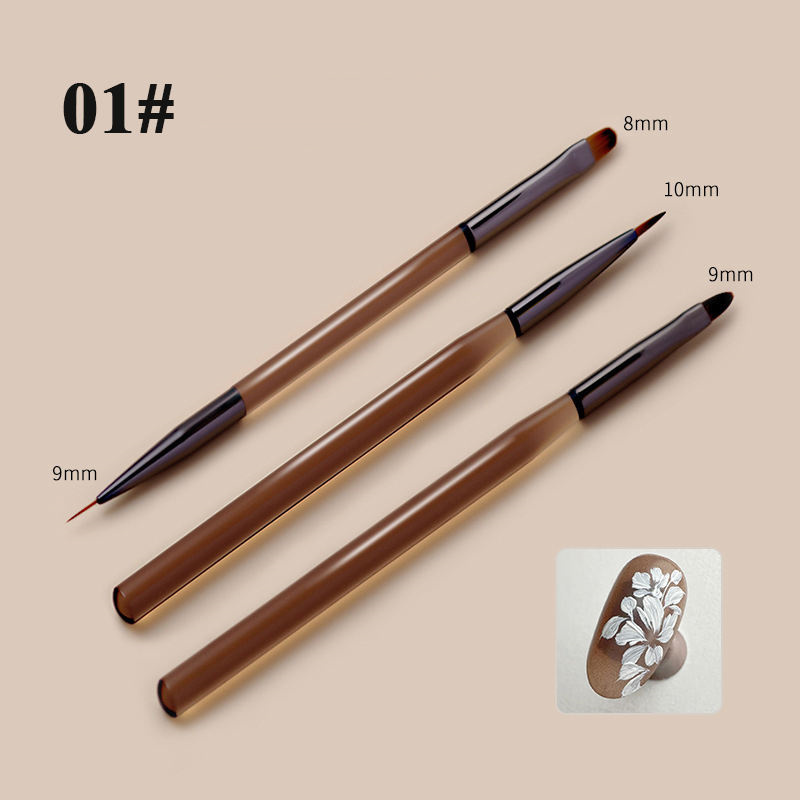 Professionele Nail Art Penselen Acryl Franse Streep Nail Art Liner Brush Tips Nagellijn Tekenpen Gelborstels Schildergereedschap
