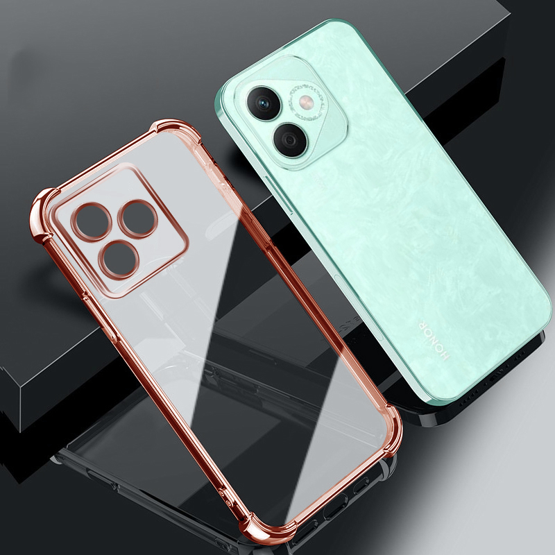 Hülle für realme  c61 c51 c53 c63 c55 c35 c33 c30/ note 50 60 stoßfeste, transparente hülle mit integriertem kameraobjektivschutz: Eva / Rosa