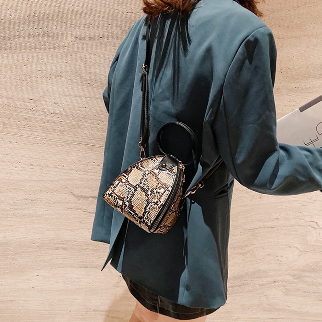 Women's Mini Handbag Trend Large Capacity Leopard Snake Print Leather Purse Shoulder Bag Female Luxury Women Messenger Bags Flap